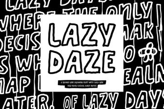 A Lazy Daze Font for Creative Projects & Casual Designs