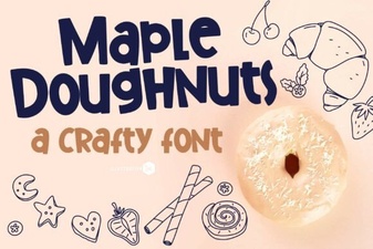 A Family Font for Maple Doughnuts Branding