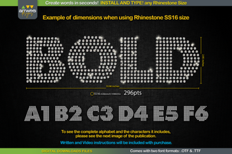 Unlock Design with the Rs04 Diy Rhinestone Font