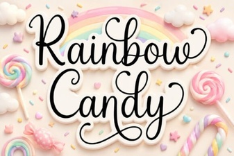 Rainbow Candy Font: Creative Typography for Projects