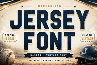 Design Jersey Numbers with Free Jersey Font Ideas