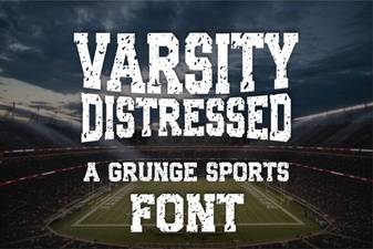 The Varsity Distressed Font Design Guide
